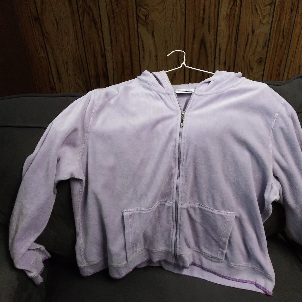 Purple Velour Hoodie
